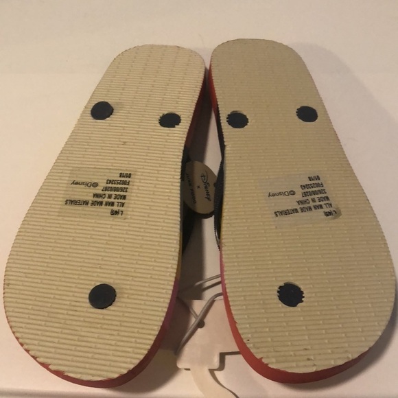 NWT Disney colorful slip on sandals flip flops - Picture 4 of 6
